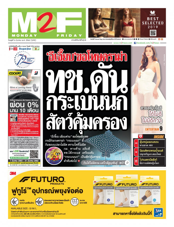 ฉบับวัน พุธ 06 มีนาคม 2562